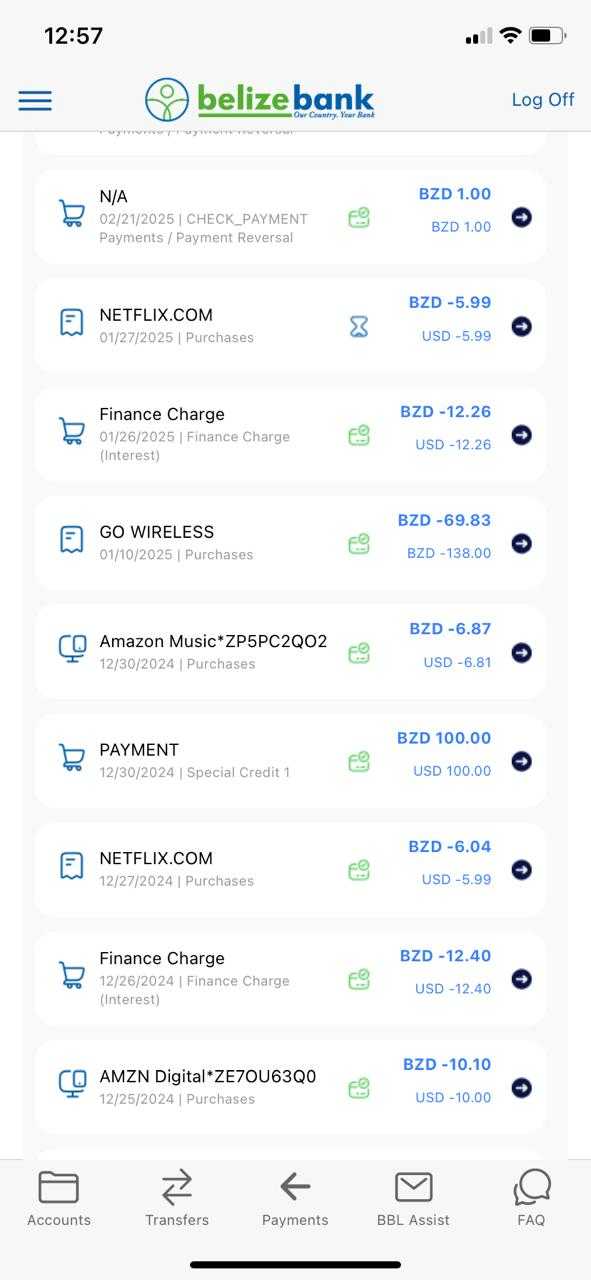 Belize Bank Mobile & Web App - Image 1